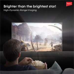 Impex 40 Inch Full HD Smart LED TV - Android, Quad Core, Frameless, A+ Panel, Wi-Fi, 2 HDMI, 2 USB, RJ45, 1920x1080 Resolution, 176° View, Slim Design, 2 Year Warranty - Gloria 40 Smart - Black GLORIA 40 SMART Black - Image 5