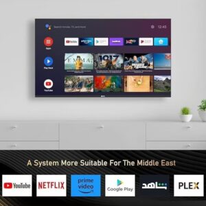 SPJ 75-Inch 4K UHD Android Smart LED TV – Voice Control Remote, Screen Mirroring, Bluetooth, HDMI & USB Ports, Built-in Wi-Fi, Google Play, Bezel-Less Design – Black | 1-Year Warranty - Image 7
