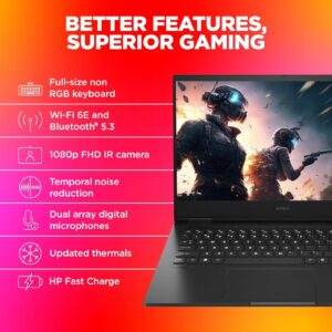 HP (Upgraded Version) OMEN Gaming Laptop 16 With 16.1-Inch FHD Display, Core i7-14650HX Processor/32GB RAM/1TB SSD/NVIDIA GeForce RTX 4060 Graphics Card/Windows 11 English Black - Image 2