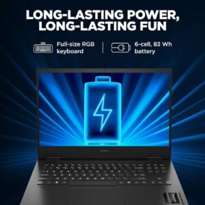 HP (Upgraded Version) OMEN Gaming Laptop 16 With 16.1-Inch FHD Display, Core i7-14650HX Processor/32GB RAM/1TB SSD/NVIDIA GeForce RTX 4060 Graphics Card/Windows 11 English Black - Image 3