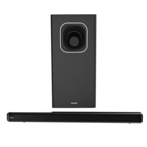 Faster T1000 2.1 CH Home Theater Soundbar Speakers - Wired Subwoofer & Wireless Soundbar Portable Speaker - 120W Powerful Audio Output - Deep and Thrilling Bass, Digital Embedded - Supporting Bluetooth 5.0, HDMI, AUX, USB, Remote, TV ARC, PC - Image 2