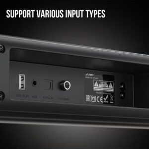 F&D HT-388D 2.1 CH Dolby Audio Soundbar with 8-Inch Powerful Subwoofer,Full Range and Silk Dome Tweeter,Bluetooth 5.3,HDMI(ARC)/Optical/AUX/USB Inputs,LED Display for TV - Image 2