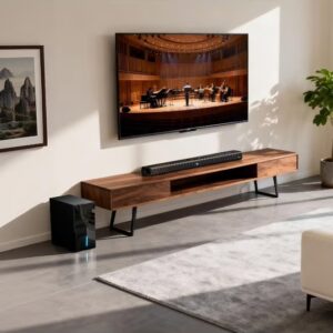 F&D HT-388D 2.1 CH Dolby Audio Soundbar with 8-Inch Powerful Subwoofer,Full Range and Silk Dome Tweeter,Bluetooth 5.3,HDMI(ARC)/Optical/AUX/USB Inputs,LED Display for TV - Image 7