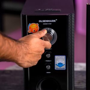 Olsenmark 2.1 Ch Multimedia Bluetooth Home Theater Speaker With Remote ,PMPO-10000W OMMS1117BT Black - Image 4