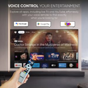 NIKAI 100 Inch Television 4K UHD Google TV, Dolby Vision, HDR10+, 120Hz Motion Rate 2025 100NIKGOOGLE Black - Image 3