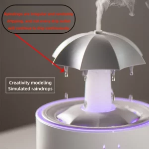 Creative Umbrella Water Drop Air Humidifier with Colorful Light Raindrop Aroma Essential Oil Diffuser Aromatherapy Humidifier - Image 4