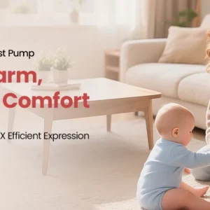 NCVI Heated Electric Breast Pump,360° Warm Wearable Hands Fre, 4 Modes 9 Levels,Leakproof Ultra Quiet Slim, 2000mAh Long Battery - Image 5