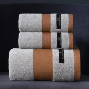 Soft Luxury Premium Cotton Towels Bath Towel Thick Solid Color Adult Household Use All Cotton Absorbent Face Towel Bath Towel - Image 4
