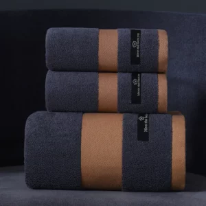 Soft Luxury Premium Cotton Towels Bath Towel Thick Solid Color Adult Household Use All Cotton Absorbent Face Towel Bath Towel - Image 6