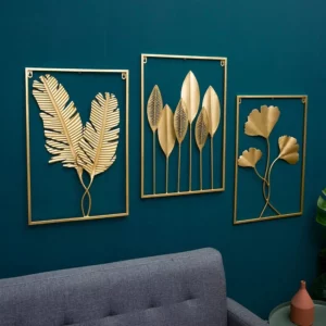 Metal Leaf Iron Wall Hanging Decor Palm Maple Leaves Plant Ginkgo Nordic Wall Pendant Mural Living Room Bedroom Home Decoration - Image 2