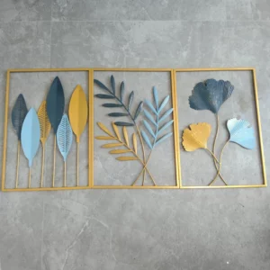 Metal Leaf Iron Wall Hanging Decor Palm Maple Leaves Plant Ginkgo Nordic Wall Pendant Mural Living Room Bedroom Home Decoration - Image 5