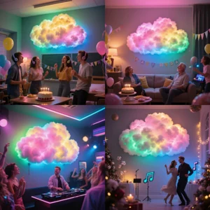 Cloud LED Lamp ,DIY Room Decoration light 3D Color Atmosphere Night Color Changing Lamp for Game Room Party Club - Image 6