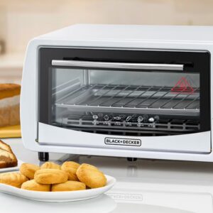 BLACK+DECKER Electric Oven Multifunction With Double Glass For Toasting/Baking/Broiling 9 L 800 W TRO9DG-B5 White - Image 4