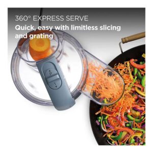 KENWOOD 2 In 1 Food Processor Plus Chopper With 360 Degree Express Serve For Limitless Slicing Grating Powerful Versatility Ultra Compact Ready To Go In Your Kitchen Drawer 1.3 L 650 W ‎FDP22.130GY Grey - Image 7