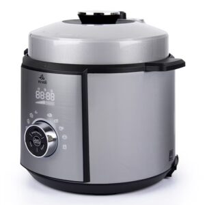 evvoli 10 In 1 Multi-Use Programmable Pressure Cooker 10 Cook Settings With 15 Smart Safety Protection Modules 5.5 L 1100.0 W EVKA-PC6010S Silver/Black - Image 6