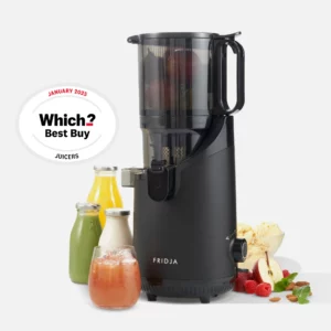 Fridja f2500 Self-Feeding Juicer Machine - Premium Whole Fruit Masticating Slow Juicer - 135mm Feeding Chute, 250W - Cold Press Juice & Nut Milk Extraction - Full-Size - Matte Black - Image 8