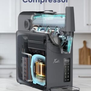 Enveix Slushie Machine, Professional Frozen Drink Maker, 2L Capacity,5 Preset Programs,Time Display, No Ice Needed - Image 4