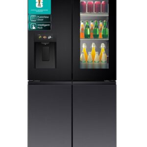 Hisense -780L / 615L Gross & Net Capacity , Premium Flat Door French Refrigerator Pure View Door Series 6.86 TFT Screen with Intelligent Hub Function, Advanced UV Ice & Water Treatment Technology, Anti Bacterial Guard, Connectife, Fresh Choice-RQ9P780TTS1-Black 240 W RQ9P780TTS1 black - Image 8