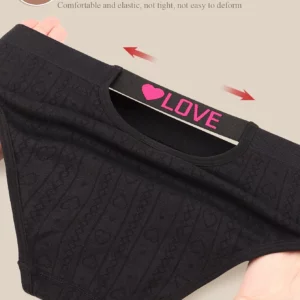 7-Pack of Women's Underwear, Seamless Underwear, Low-Waisted, Seamless, Fashionable Contrasting Colors, Comfortable Fit, Black U - Image 3