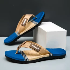 YRZL Men Slippers Comfortable Slides Sandals Non-Slip Flip Flops Lightweight Beach Shoes Casual Outdoor Breathable Men Slippers - Image 2