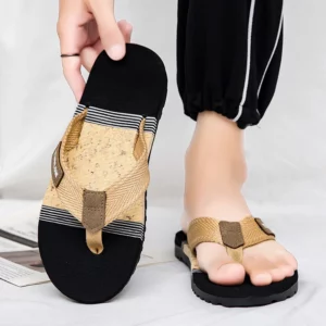 YRZL Men Slippers Comfortable Slides Sandals Non-Slip Flip Flops Lightweight Beach Shoes Casual Outdoor Breathable Men Slippers - Image 6