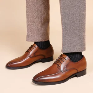 High Quality Handmade Oxford Dress Shoes Men PU Leather Suit Shoes Footwear Wedding Formal Italian Shoes Hot - Image 7