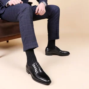 High Quality Handmade Oxford Dress Shoes Men PU Leather Suit Shoes Footwear Wedding Formal Italian Shoes Hot - Image 6