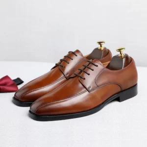 High Quality Handmade Oxford Dress Shoes Men PU Leather Suit Shoes Footwear Wedding Formal Italian Shoes Hot - Image 5