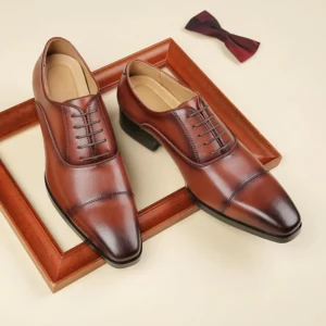 Quality Mens Dress Shoes Black Formal Social Shoes Male Business Wedding Derby for Man Luxury Oxford Loafers Zapatos De Hombre - Image 2
