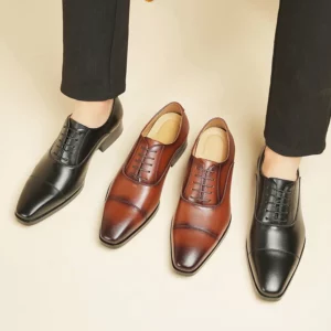 Quality Mens Dress Shoes Black Formal Social Shoes Male Business Wedding Derby for Man Luxury Oxford Loafers Zapatos De Hombre - Image 3
