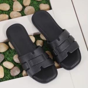 Women's Stylish Solid Color Slides Lightweight Flat Slip On Summer Beach Slides Comfort Holiday Slides Women's Sandals - Image 2