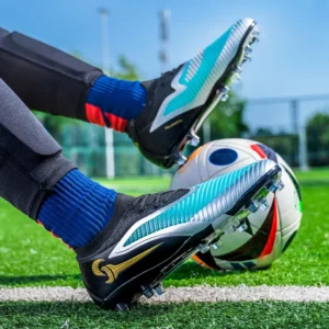 New Men Soccer Shoes Adult Non Slip Outdoor Football Boots Training Cleats Sport Boys Long Spikes Breathable Match Comfortable - Image 3