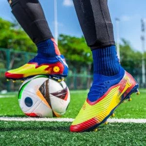 New Men Soccer Shoes Adult Non Slip Outdoor Football Boots Training Cleats Sport Boys Long Spikes Breathable Match Comfortable - Image 9