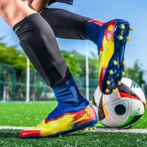 New Men Soccer Shoes Adult Non Slip Outdoor Football Boots Training Cleats Sport Boys Long Spikes Breathable Match Comfortable - Image 8