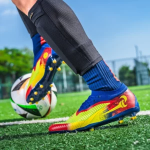 New Men Soccer Shoes Adult Non Slip Outdoor Football Boots Training Cleats Sport Boys Long Spikes Breathable Match Comfortable - Image 7