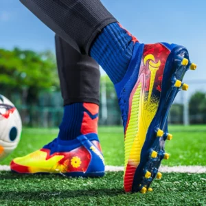 New Men Soccer Shoes Adult Non Slip Outdoor Football Boots Training Cleats Sport Boys Long Spikes Breathable Match Comfortable - Image 6