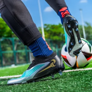 New Men Soccer Shoes Adult Non Slip Outdoor Football Boots Training Cleats Sport Boys Long Spikes Breathable Match Comfortable - Image 5