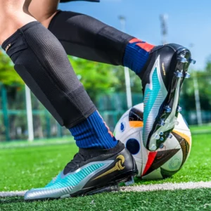 New Men Soccer Shoes Adult Non Slip Outdoor Football Boots Training Cleats Sport Boys Long Spikes Breathable Match Comfortable - Image 4