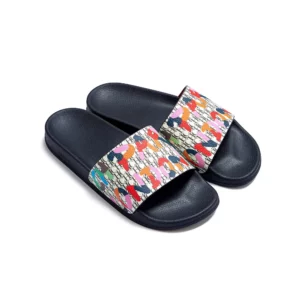 New Women Slides Fashion Letter Print Multi Occasion Versatile Lady Silicone Beach Sandals - Image 4