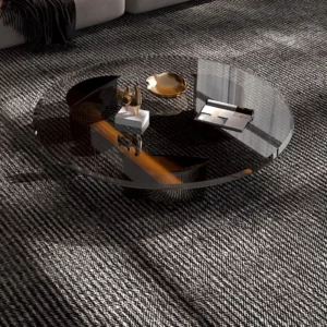 Center Service Coffee Table Writing Glass Transparent Round Fashion Chinese Style Side Table Interior Kaffee Tische Home Decor - Image 1