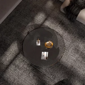 Center Service Coffee Table Writing Glass Transparent Round Fashion Chinese Style Side Table Interior Kaffee Tische Home Decor - Image 5