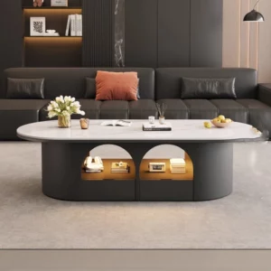 Standing Moving Coffee Table Luxury Modern Living Room Storage Designer Organizer Side Table Dinner Couchtisch Home Furniture - Image 2