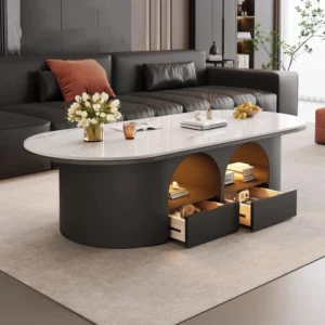 Standing Moving Coffee Table Luxury Modern Living Room Storage Designer Organizer Side Table Dinner Couchtisch Home Furniture - Image 3