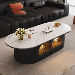 Standing Moving Coffee Table Luxury Modern Living Room Storage Designer Organizer Side Table Dinner Couchtisch Home Furniture - Image 5