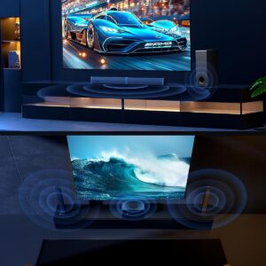 Sound Bar for Smart TV 2.1CH 190W Peak Power Soundbar with Subwoofer Detachable 2-in-1 BT 5.4 Surround Sound System 12L Deep Bass for PC Game with HD-ARC/Opt/USB/AUX Home Theater - Image 6