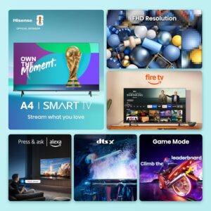 Hisense 32-Inch Class A4 Series FHD 1080p Smart Fire TV (32A4NF, 2025 Model) - DTS Virtual: X, Slim Bezel Design, Alexa Built in - Image 7