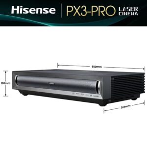 Hisense PX3-PRO Triple Laser Ultra Short Throw Projector 80"~150" 4K UHD Dolby Vision & Atmos IMAX Enhanced Home Theatre 3000 Lumens HSR240 HDR10+ IMAX Enhanced Voice Control PX3 PRO Black/Gray - Image 6