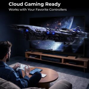 FPD Smart TV 32 Inch, Television Compatible with Samsung TV Plus Powered by Tizen OS, 720 HD TV with Dolby Audio, HDR 10, SmartThings, Miracast, Gaming Hub, Voice Remote Flat Screen TV (AT32-P1) - Image 3