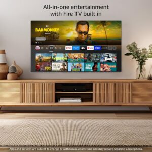 Panasonic W70 Series (2025 Model) 55" LED 4K Ultra HD Smart Fire TV, Press & Ask Alexa, Apple AirPlay, HDR10+, HDMI 2.1, and Bluetooth Support - 55W70BP - Image 6
