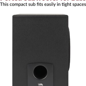 Cyber Acoustics CA-3090 2.1 Speaker System with Subwoofer with 18W of Power – Easy Setup and Convenient Controls, Great for Music, Movies, and Gaming - Image 3